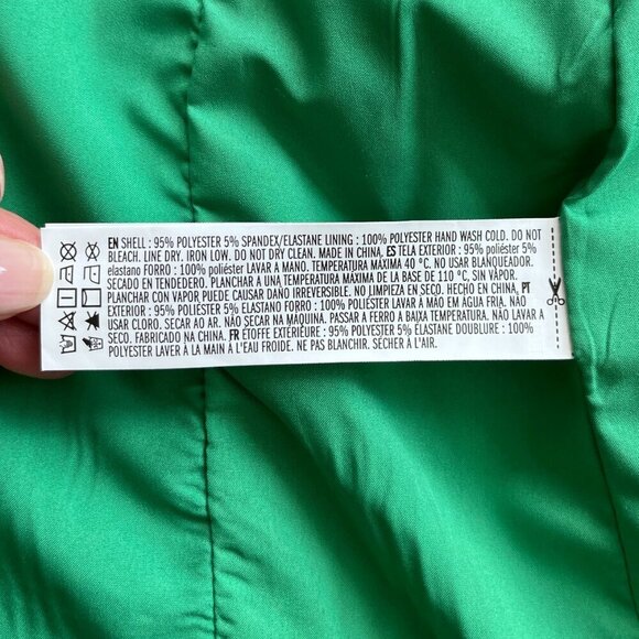 Forever 21 Green Pantsuit Set Blazer & High Rise Trousers Size S Chic Workwear - Picture 13 of 14